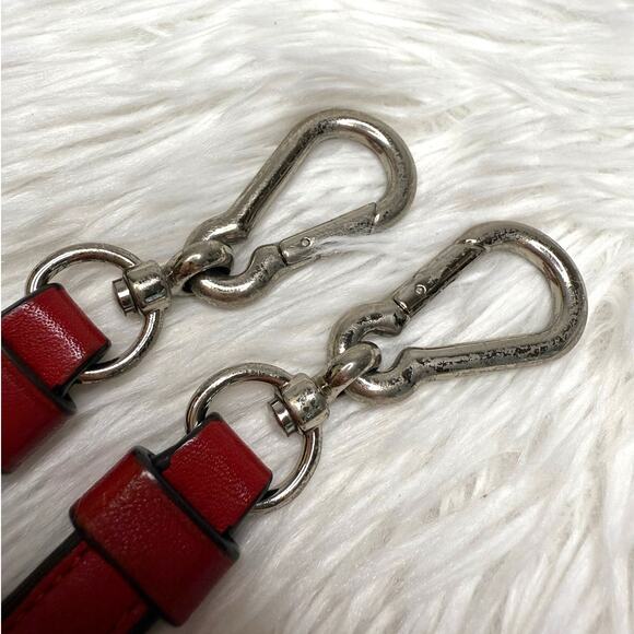 COACH Red Silver Replacement Shoulder Strap - Picture 2 of 7